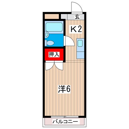 エジリスカイコートの物件間取画像